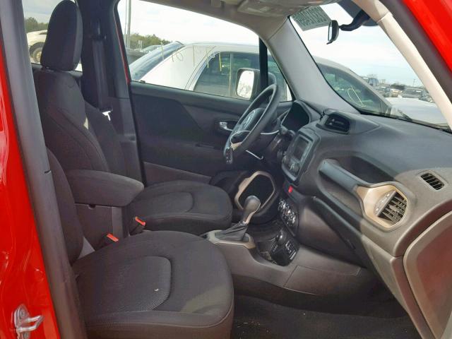 ZACCJBAB2HPF91833 - 2017 JEEP RENEGADE S 红色 照片 5