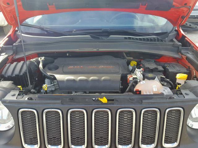 ZACCJBAB2HPF91833 - 2017 JEEP RENEGADE S 红色 照片 7