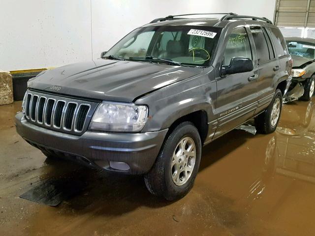 1J4GW58N63C614946 - 2003 JEEP GRAND CHER GRAY photo 2