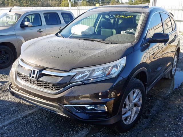 2HKRM3H79FH513967 - 2015 HONDA CR-V EXL BROWN photo 2