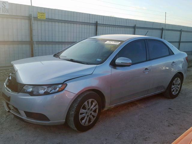 KNAFU4A27C5640037 - 2012 KIA FORTE EX SILVER photo 2