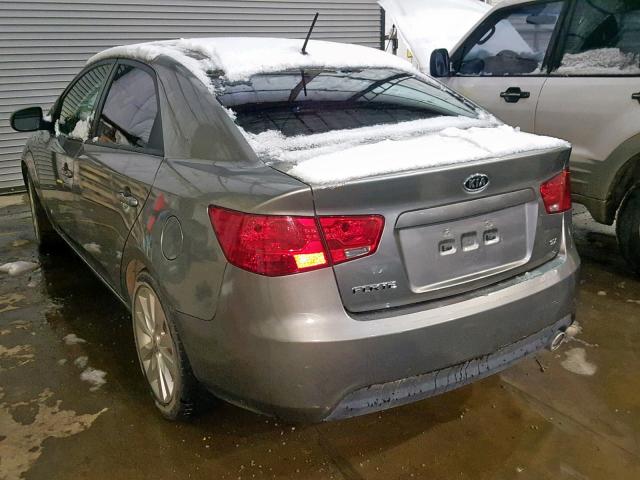 KNAFW4A30C5585563 - 2012 KIA FORTE SX SILVER photo 3