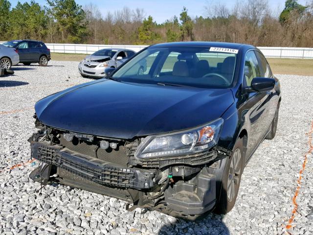 1HGCR2F38DA049433 - 2013 HONDA ACCORD LX BLACK photo 2