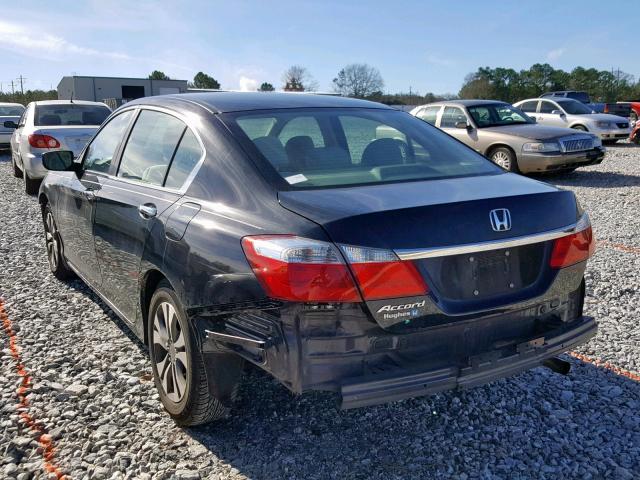 1HGCR2F38DA049433 - 2013 HONDA ACCORD LX BLACK photo 3