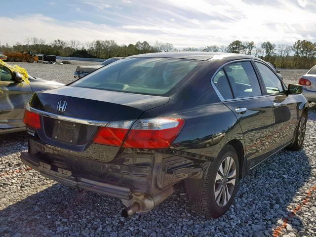 1HGCR2F38DA049433 - 2013 HONDA ACCORD LX BLACK photo 4