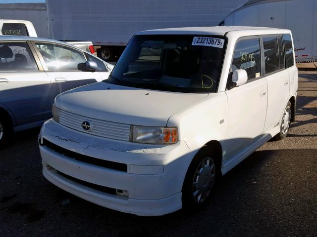 JTLKT324664111708 - 2006 TOYOTA SCION XB WHITE photo 2