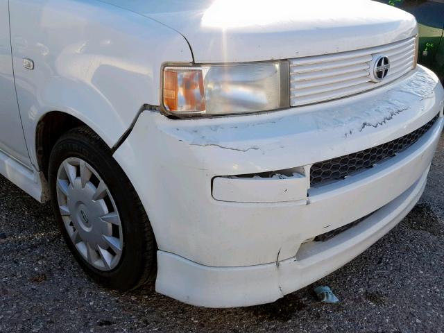 JTLKT324664111708 - 2006 TOYOTA SCION XB WHITE photo 9