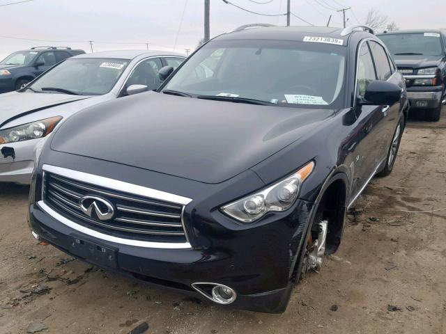 JN8CS1MW3EM412915 - 2014 INFINITI QX70 BLACK photo 2