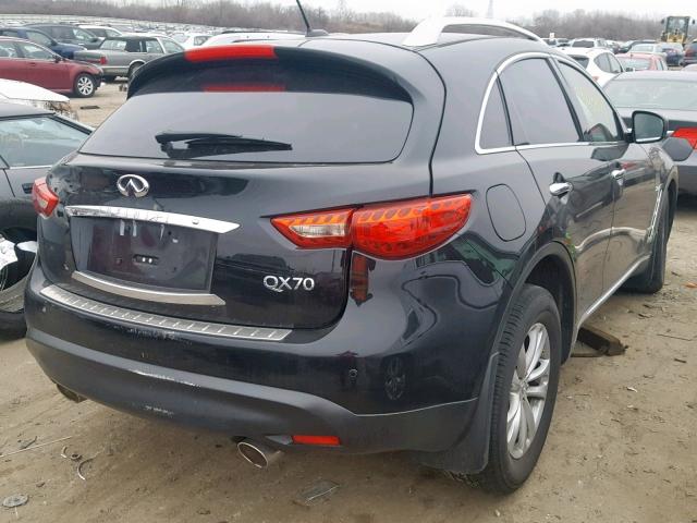 JN8CS1MW3EM412915 - 2014 INFINITI QX70 BLACK photo 4