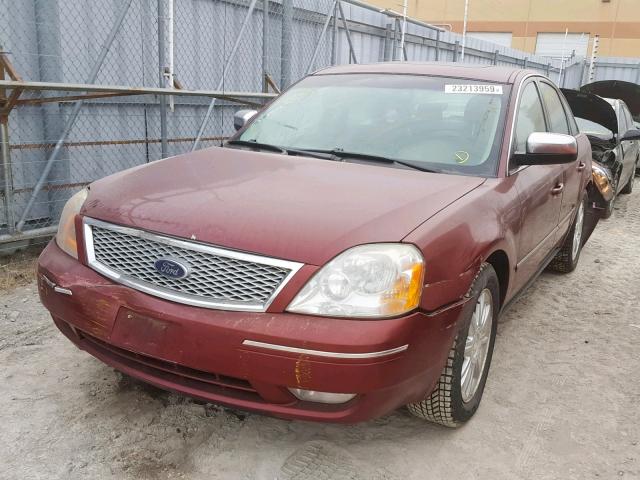 1FAFP28195G134914 - 2005 FORD FIVE HUNDR RED photo 2