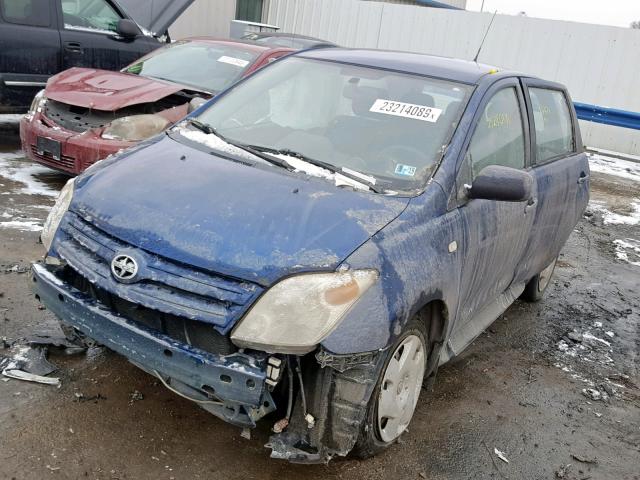 JTKKT604150123764 - 2005 TOYOTA SCION XA BLUE photo 2