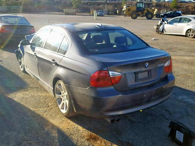 WBAVB33546PS19145 - 2006 BMW 330 I GRAY photo 3