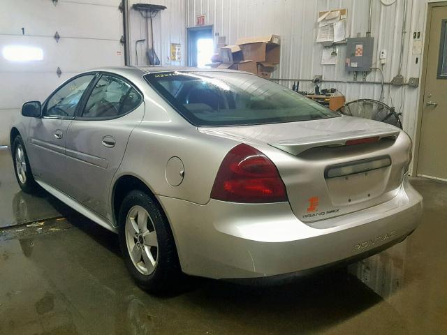2G2WP552761164196 - 2006 PONTIAC GRAND PRIX SILVER photo 3