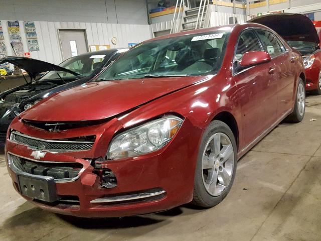 1G1ZD5EB1AF245304 - 2010 CHEVROLET MALIBU 2LT RED photo 2