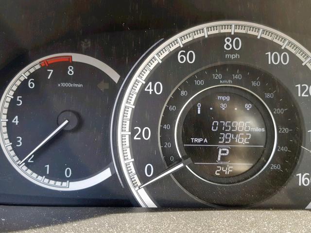 1HGCR2F83DA145787 - 2013 HONDA ACCORD EXL SILVER photo 8