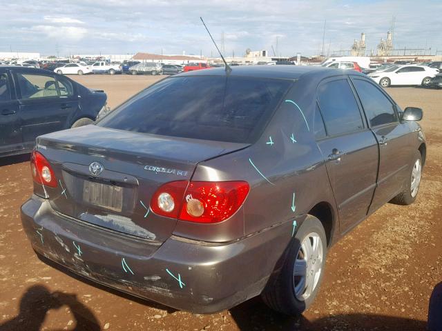 1NXBR32E46Z642632 - 2006 TOYOTA COROLLA CE GRAY photo 4