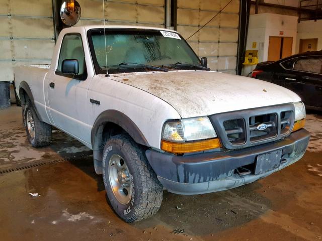 1FTYR11V6YTB44803 - 2000 FORD RANGER WHITE photo 1