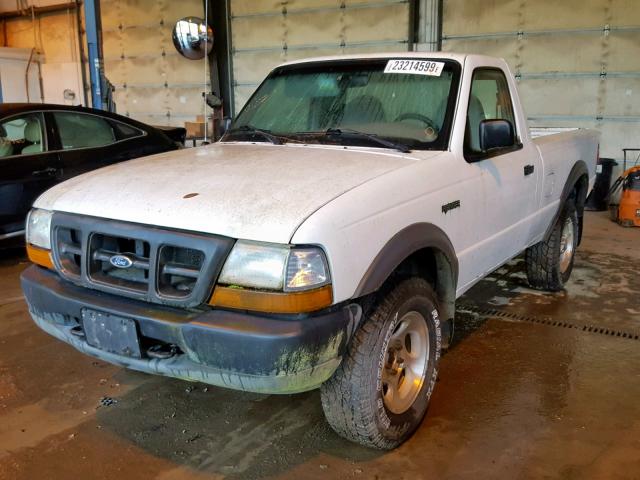 1FTYR11V6YTB44803 - 2000 FORD RANGER WHITE photo 2