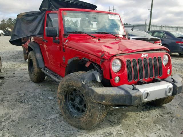 1C4AJWAG6FL569877 - 2015 JEEP WRANGLER S 红色 照片 1