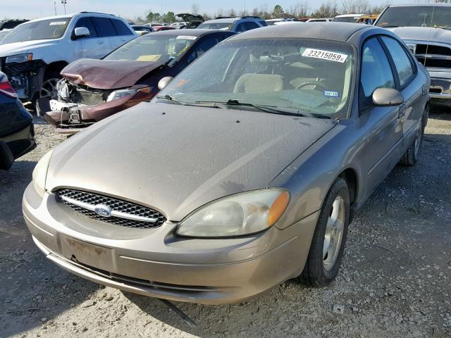 1FAFP55U22G186574 - 2002 FORD TAURUS SES TAN photo 2