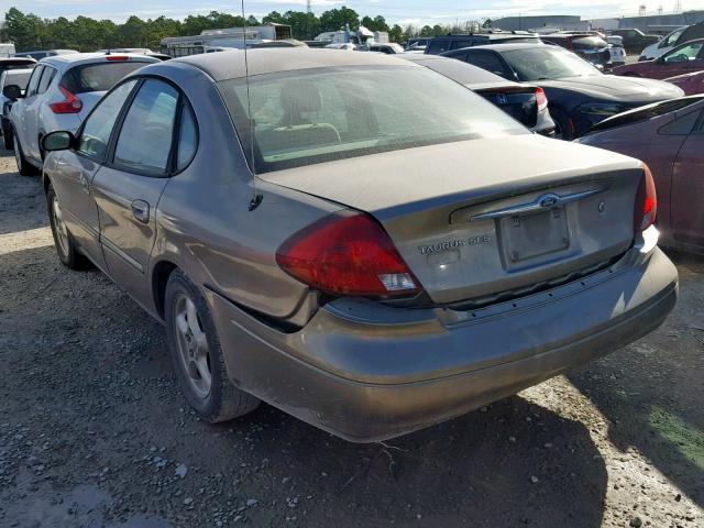 1FAFP55U22G186574 - 2002 FORD TAURUS SES TAN photo 3