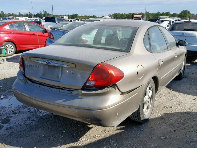 1FAFP55U22G186574 - 2002 FORD TAURUS SES TAN photo 4