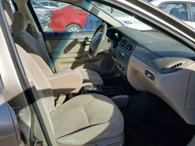 1FAFP55U22G186574 - 2002 FORD TAURUS SES TAN photo 5