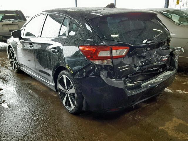 4S3GTAM63H3751890 - 2017 SUBARU IMPREZA SP BLACK photo 3