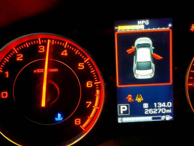 4S3GTAM63H3751890 - 2017 SUBARU IMPREZA SP BLACK photo 8