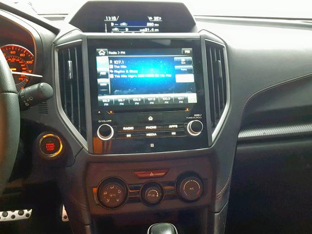 4S3GTAM63H3751890 - 2017 SUBARU IMPREZA SP BLACK photo 9