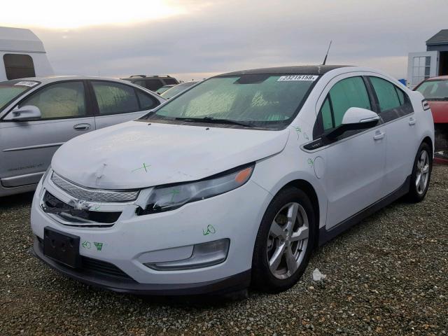 1G1RE6E42CU120511 - 2012 CHEVROLET VOLT WHITE photo 2