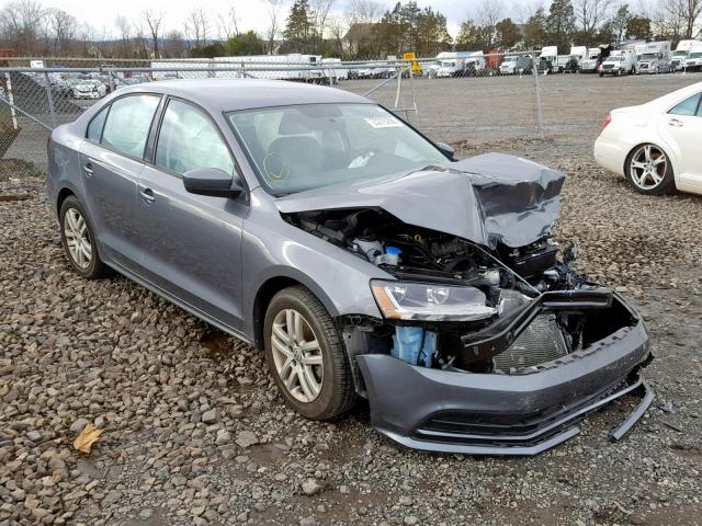 3VW167AJ9JM206884 - 2018 VOLKSWAGEN JETTA S GRAY photo 1