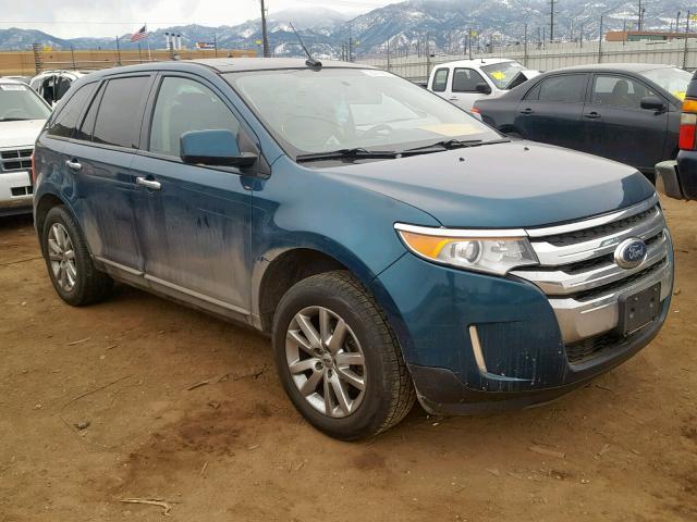 2FMDK4JC0BBA79498 - 2011 FORD EDGE SEL BLUE photo 1