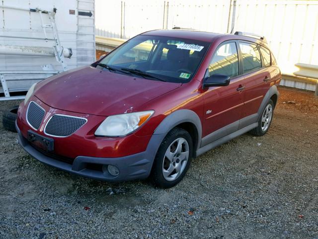 5Y2SL65848Z410891 - 2008 PONTIAC VIBE RED photo 2