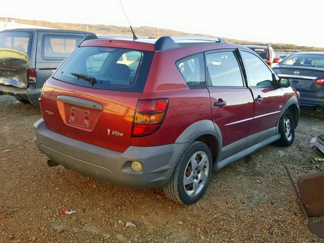 5Y2SL65848Z410891 - 2008 PONTIAC VIBE RED photo 4