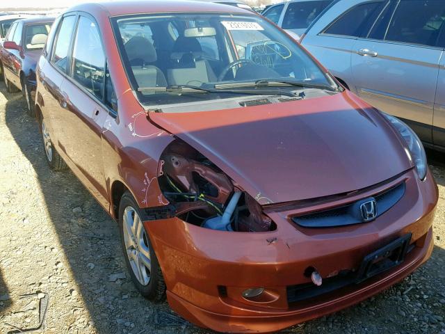 JHMGD38607S034000 - 2007 HONDA FIT S ORANGE photo 1