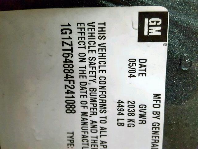 1G1ZT61836F253253 - 2006 CHEVROLET MALIBU MAX ნაცრისფერი ფოტო 10