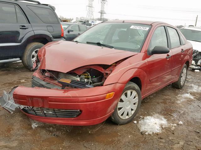 1FAFP34384W149423 - 2004 FORD FOCUS SE C RED photo 2