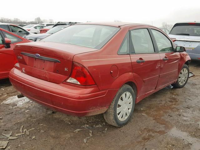 1FAFP34384W149423 - 2004 FORD FOCUS SE C RED photo 4