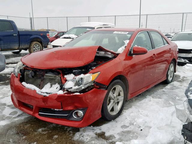 4T1BF1FK9CU607142 - 2012 TOYOTA CAMRY BASE Qırmızı foto 2