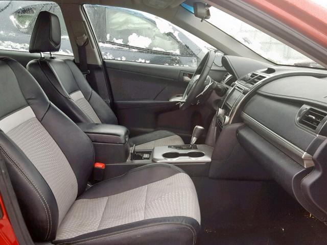 4T1BF1FK9CU607142 - 2012 TOYOTA CAMRY BASE Qırmızı foto 5