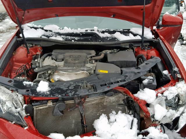 4T1BF1FK9CU607142 - 2012 TOYOTA CAMRY BASE Qırmızı foto 7