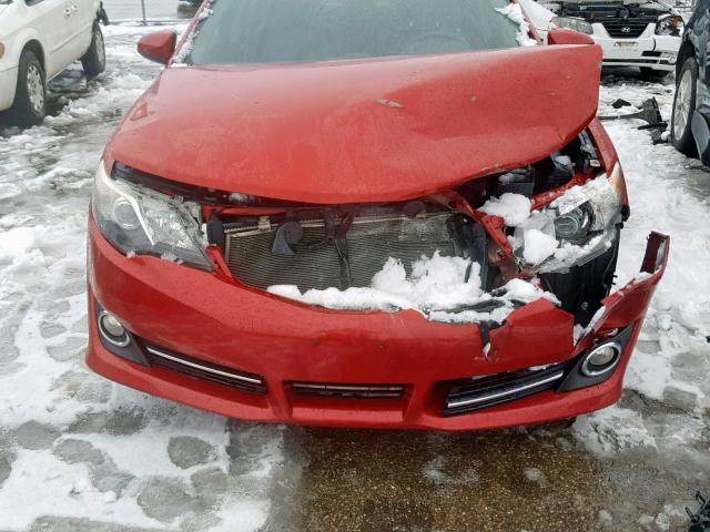 4T1BF1FK9CU607142 - 2012 TOYOTA CAMRY BASE Qırmızı foto 9