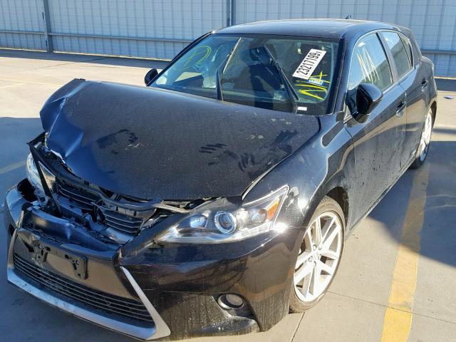 JTHKD5BH2F2220863 - 2015 LEXUS CT 200 BLACK photo 2