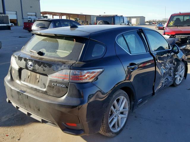 JTHKD5BH2F2220863 - 2015 LEXUS CT 200 BLACK photo 4