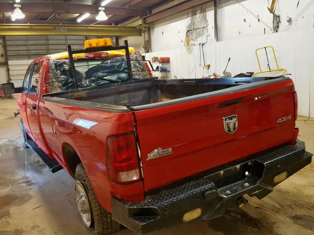 3C6TD5JT1CG113583 - 2012 DODGE RAM 2500 S RED photo 3