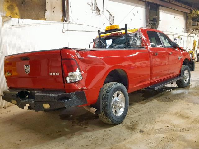 3C6TD5JT1CG113583 - 2012 DODGE RAM 2500 S RED photo 4