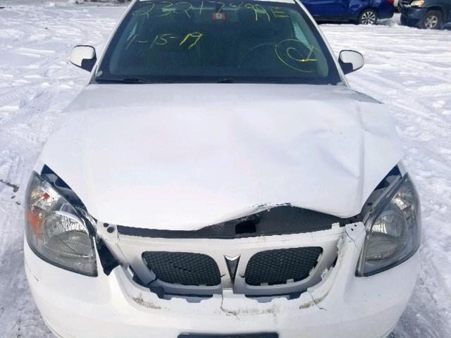 1G2AL18H497229074 - 2009 PONTIAC G5 WHITE photo 7