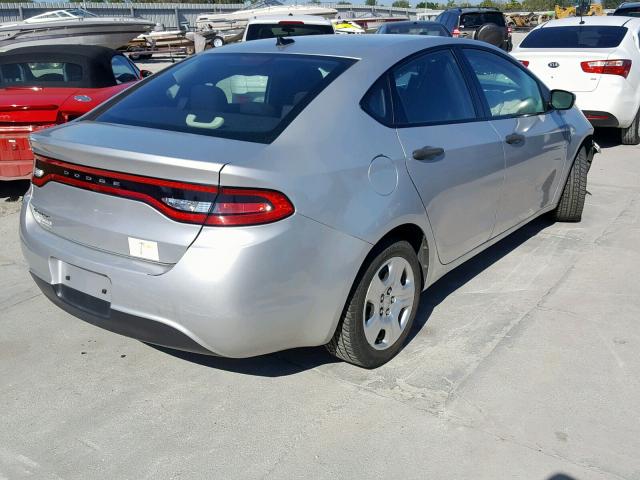 1C3CDFAA3DD241579 - 2013 DODGE DART SE SILVER photo 4