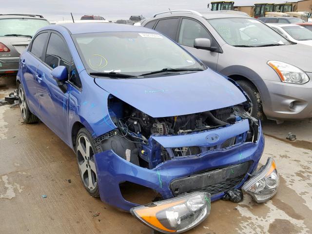 KNADN5A3XC6095366 - 2012 KIA RIO EX BLUE photo 1